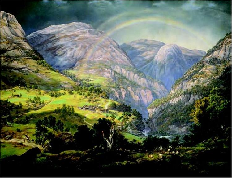 Johan Christian Dahl Stalheim oil painting picture